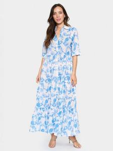Zus Floral Maxi Dress Saint Tropez, Blue/White