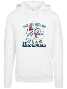Пуловер F4NT4STIC Hoodie Chilling with My Snowmies, белый