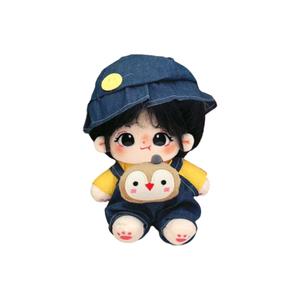 Мягкая плюшевая кукла из хлопка, 20 см Jinnew, Hard To Please+Denim Owl Clothing (Includes Hats & Caps)