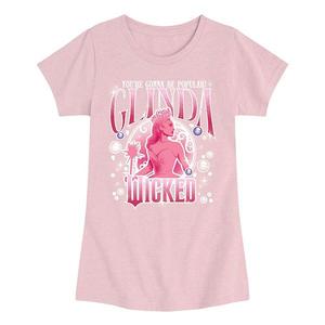 Футболка для девочек 7-16 лет Wicked Glinda You're Gonna Be Popular Licensed Character, Heather Pink