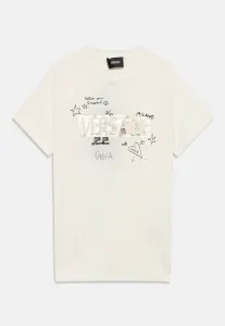 Футболка унисекс с логотипом doddle Versace, Bianco/Gold-Coloured/Nero