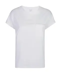 Сумка контрастного цвета, футболка из хлопка тенсел. Eleventy, белый