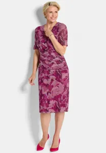 Платье-Трапеция wickel mit blumenmuster Goldner, Rosé Patterned