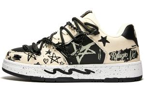 RIFUGIO VO' Низкие скейтбордские кроссовки унисекс черно-белые, цвет Black White