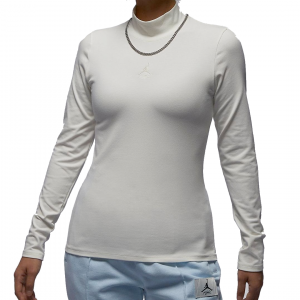 Рубашка (WMNS) Air Jordan Long-Sleeve Mock Neck Top Asia Sizing 'Sail' FQ8061-133, белый