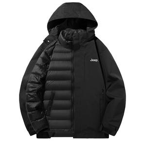 Jeep Унисекс пуховик, Black 224