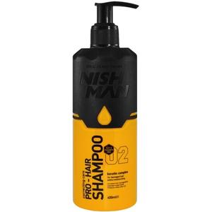 Шампунь для волос, 400мл Nishman Correcting Care 02 Keratin Complex -