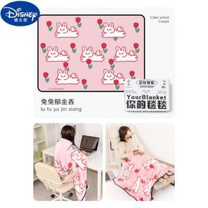 Disney Плед для сна и дивана 150х200 см, тонкий черный край, рисунок Tutu Tulip