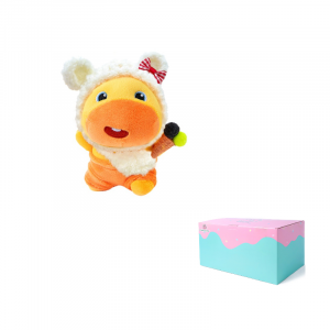 Рождественская коллекция подвеска из плюша Капибара Лулу высотой 10 см Love, ice cream lulu+bowknot headband+crossbody bag