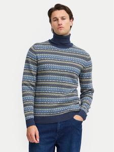 Свитер с высоким воротником обычного кроя Blend, синий