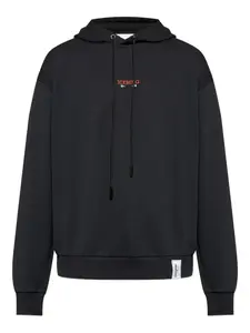 Худи с графичным принтом и кулиской Iceberg, черный