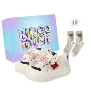 BINGO DUCK Женские скейтерские кроссовки Blue Brown, цвет Blue Brown