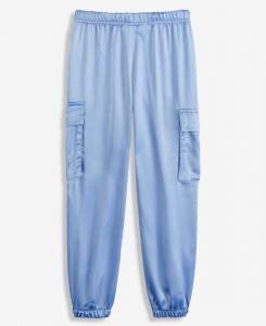 Эксклюзивные атласные спортивные брюки-карго Epic Threads для девочек 5-12 лет Macy's, Clean Chambray