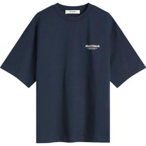 Футболка с эмблемой About:Blank, темно-синий