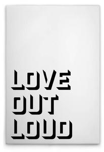 Картина на холсте A.S. Création Love Out Loud цвет weissschwarz