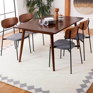 Ковер SAFAVIEH, 244 x 305 см, - коллекция Vermont - большой - Ivory & Grey, ручной работы из новозеландской шерсти, идеально для гостиной, спальни, офиса, столовой (VRM550A)