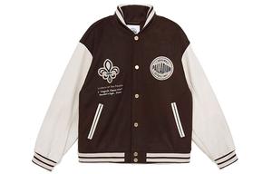 Коллекция знаменитостей Бейсбольная куртка Мужские Черный Кофе Palladium