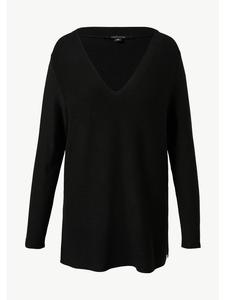 Вязаный свитер в цвете 9999_черный comma