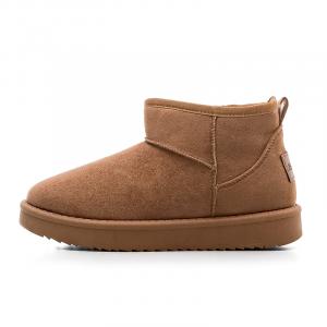 RENBEN Теплые и износостойкие короткие зимние ботинки женские коричневые