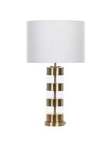 Настольные лампы BEATTON в золотисто-бело-черном цвете - (Ш) 36 x (В) 65 x (Д) 36 см
