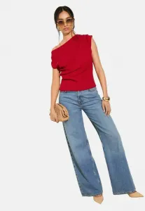 Блузка прямого кроя с открытыми плечами Friends Like These, Bright Red