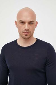 Шерстяной свитер Boss, темно-синий