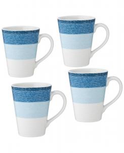 Набор из 4 кружек Colorscapes Layers, 355 мл Noritake, цвет sky
