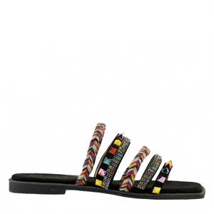Women's L2050-1201 Flat Sandals In Black Exe