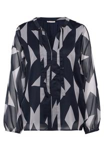 Блузка STREET ONE Blouse, цвет night blue/light blue