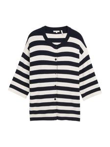 Вязаный кардиган Tom Tailor Women +, цвет marine blue/White
