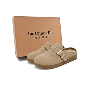 Тканые нескользящие износостойкие сандалии с закрытым носком, женские, песочного цвета La Chapelle, Sand