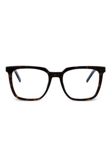 Saint Laurent Eyewear square-frame очки, коричневый