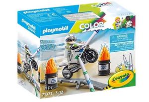Цвет 71377 Мотоцикл Playmobil