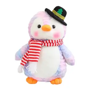 Милые рождественские пингвины плюшевые куклы высота 26см OU DI PIG, фиолетовый