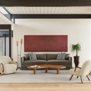 Ковер Arrel из смеси шерсти с пятнистым рисунком nuLOOM, 76x244 см, бледно-серый