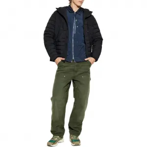 Рубашка-куртка на молнии STONE ISLAND, marine синий