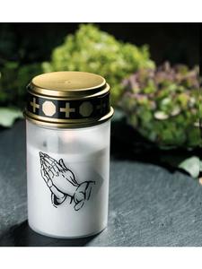 Novaliv Светодиодный надгробный светильник, белый, непрерывное горение от батареи, эффект мерцания, надгробные свечи белого цвета