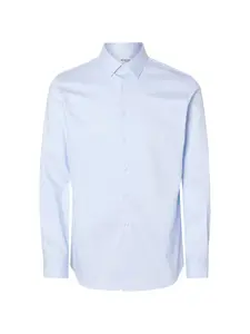 Рубашка на пуговицах Selected, синий