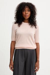 Шерстяная футболка Boss, оранжевый