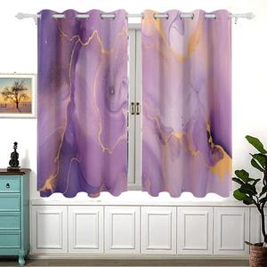 Шторы затемняющие с люверсами Orezi, фиолетовый