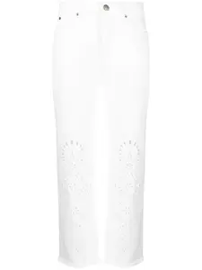 Прямые джинсы с завышенной талией Twinset, белый