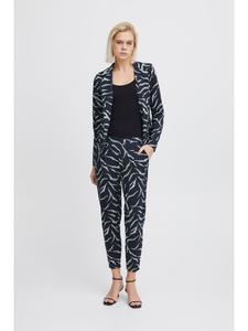 ICHI Повседневные брюки IHKATE стандартного кроя в расцветке Total Eclipse Zebra Flower aop