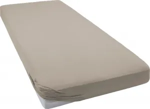 Простыня Вellana "Mako-Jersey" хлопковая 140-160х200 см, 1 шт., серо-коричневый