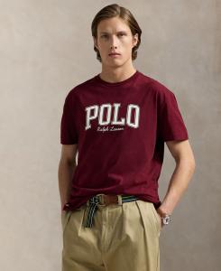 Мужская классическая футболка с логотипом Polo Ralph Lauren, Classic Wine