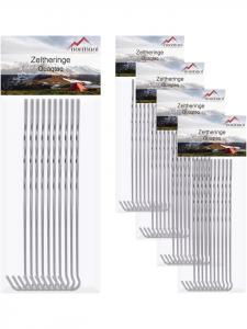 Normani Колышки для палатки Quaqtaq из оцинкованной стали - коррозионностойкие, 50 штук