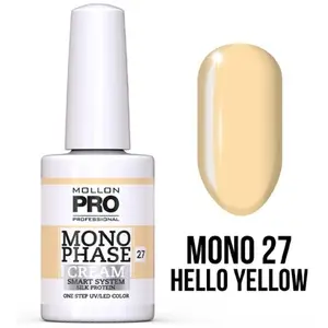 Mol Monophase 27 - УФ/светодиодный лак для ногтей, 10 мл Mollon Pro