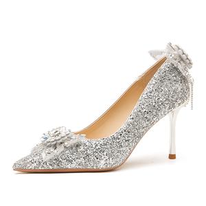 Ainer cat Узкие Каблуки Женские Туфли на Шпильке 6/8 см Ainer-cat, Серебристый