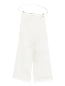 Брюки с кружевными вставками FENDI, белый