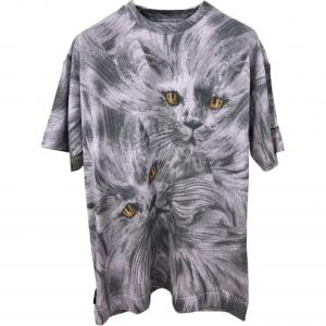Футболка с принтом кошки Givenchy, серый