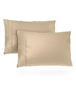 Наволочки Everyday серии 1500 — качество роскошного отеля — шелковистые, мягкие и гладкие Cosy House Collection, tan